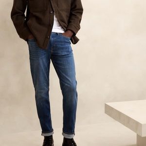 BANANA REPUBLIC Men’s Traveler Jean. 36/34 Slim Fit